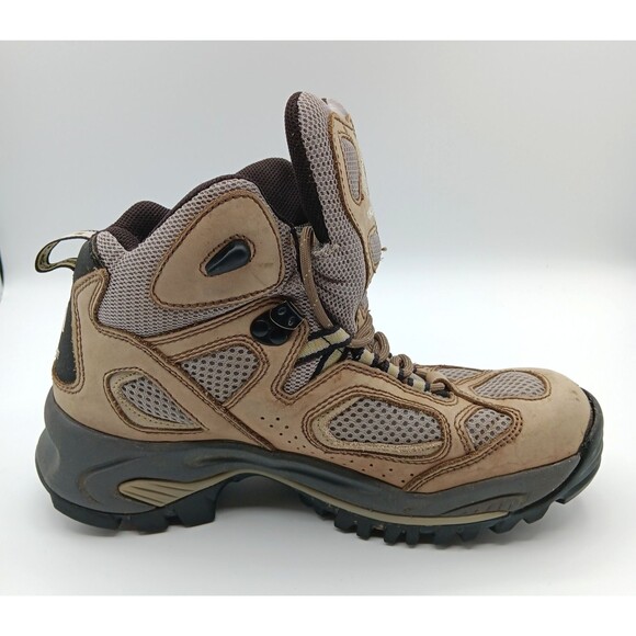 Vasque Boots Breeze Wn 8 Tan Leather Vibram Waterproof Gore-Tex Hiking Outdoor - Picture 5 of 12
